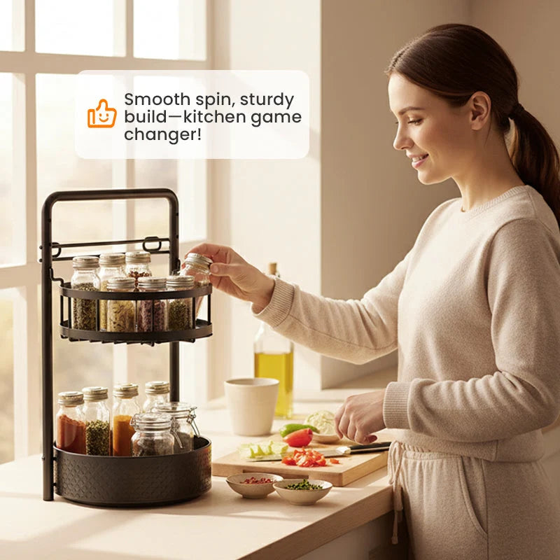 Rotating Kitchen Shelf with 360° Rotation