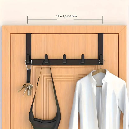 Wall-mounted coat rack 5 hooks stainless steel