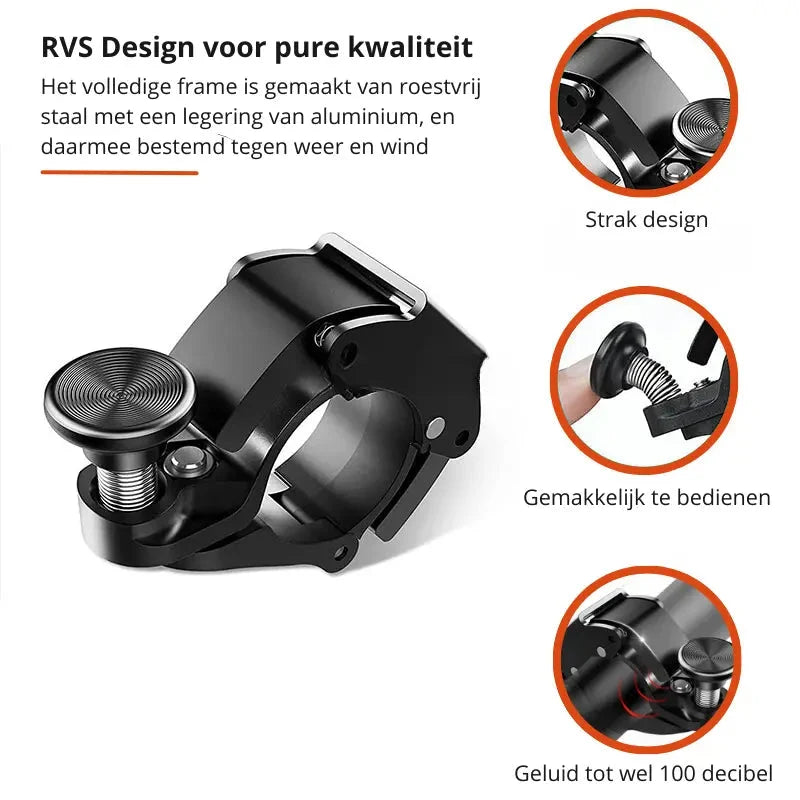 Aluminum Bicycle Bell – up to 100 dB