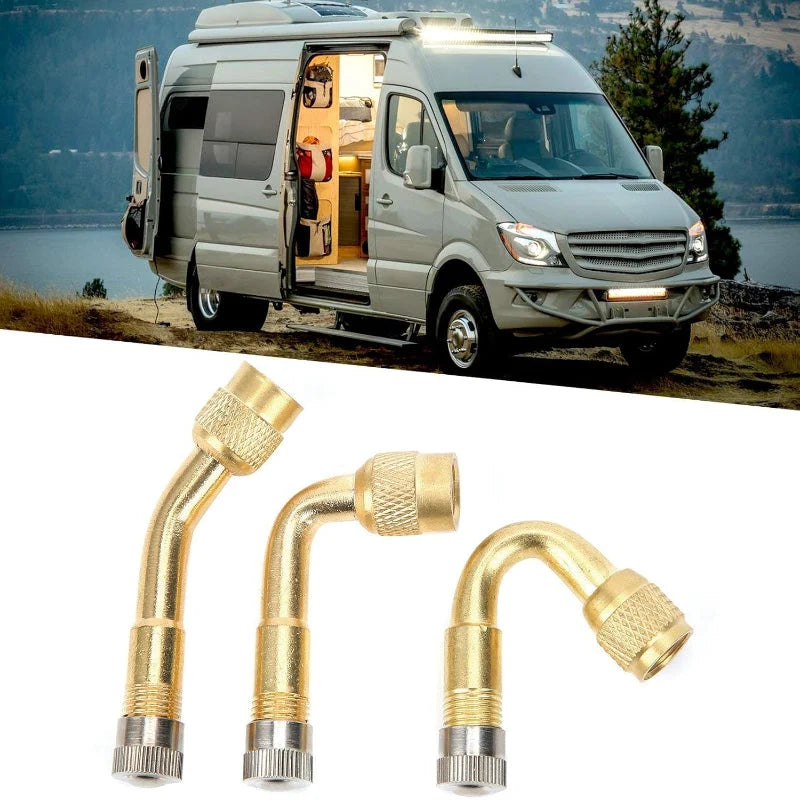 Flexible 3-Angle Tire Valve Extension Set