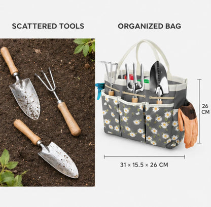 Oxford Garden Bag with Many Pockets