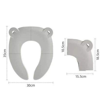 Foldable Children's Toilet Seat Cover with Cartoon Design