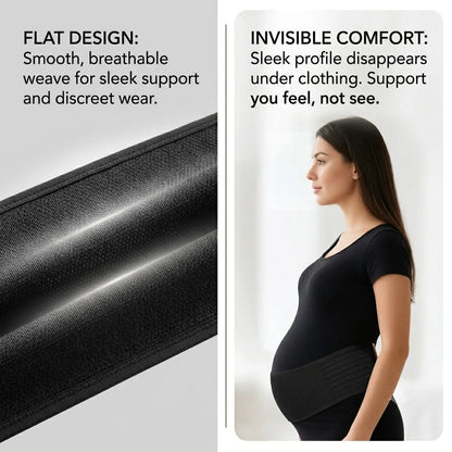 Maternity belt with belly and pelvic support