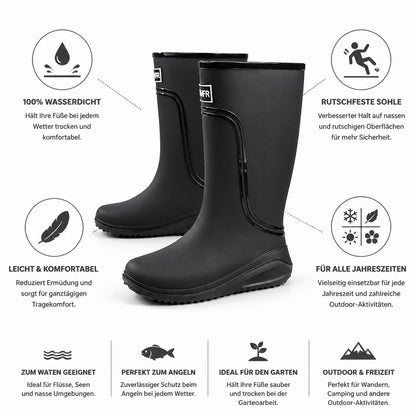 Waterproof and Non-Slip High-Top Rain Boots