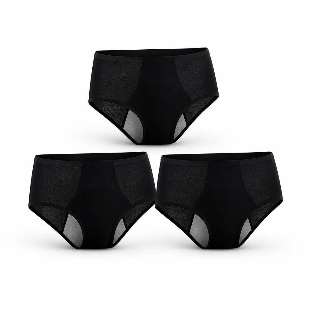 360° Leak-Proof, Three-Layer High-Waist Period Underwear