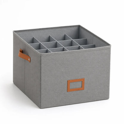 Compartmentalized, space-saving shoe organizer box (36×36×30 cm)