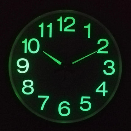 Glowing Wall Clock 30 cm – Silent