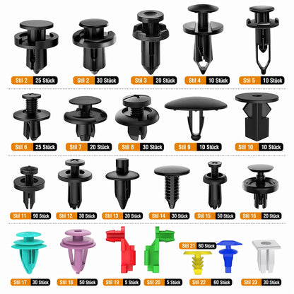Car Fastening Clips Set 680 Pieces