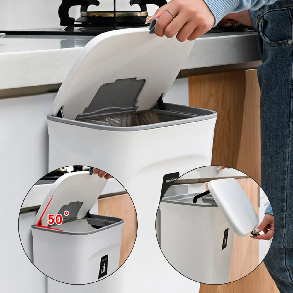 Trashi Smarter Trash Can with Wall Mount