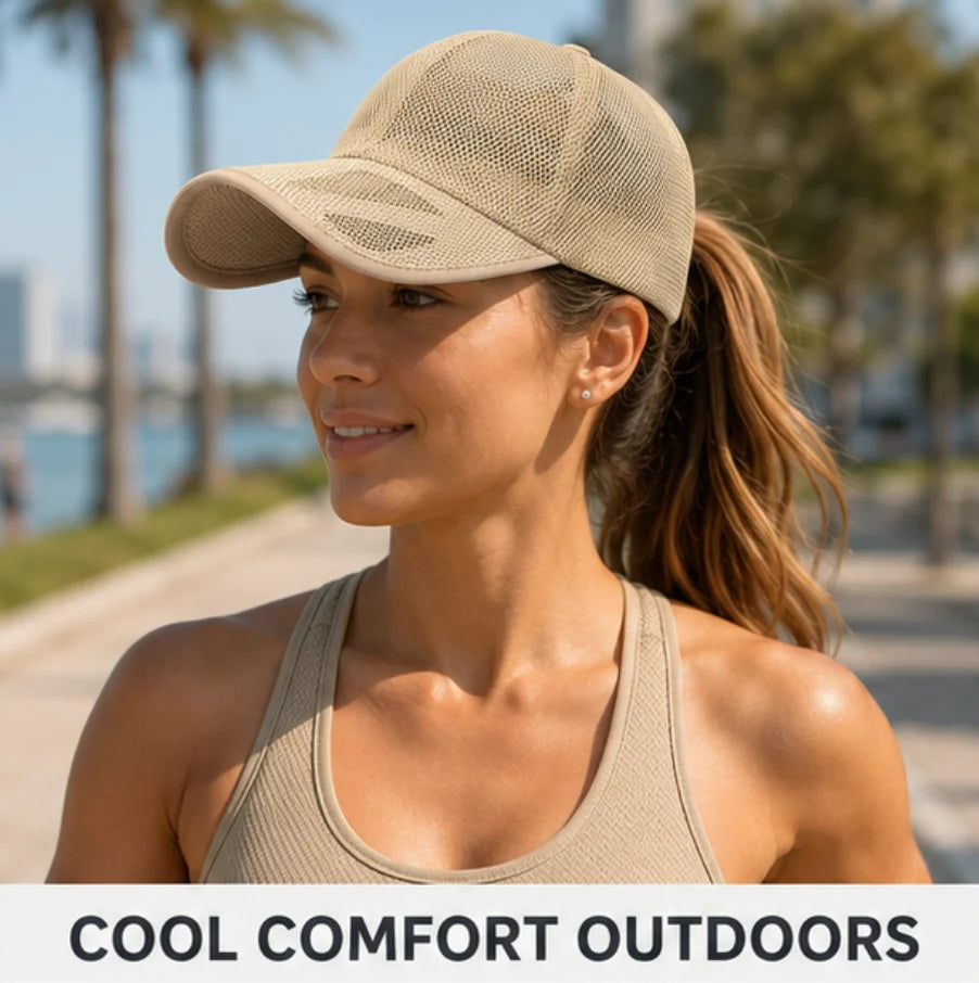 Mesh Baseball Cap with Breathability