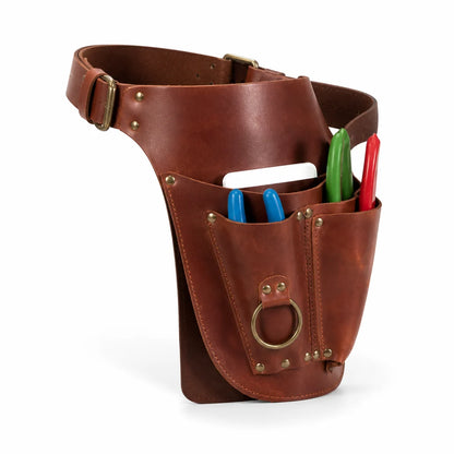 Water-resistant PU Leather Garden Tool Bag with Multiple Pockets
