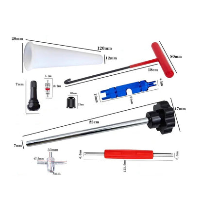 Tire Valve Tool Set for Quick Replacement