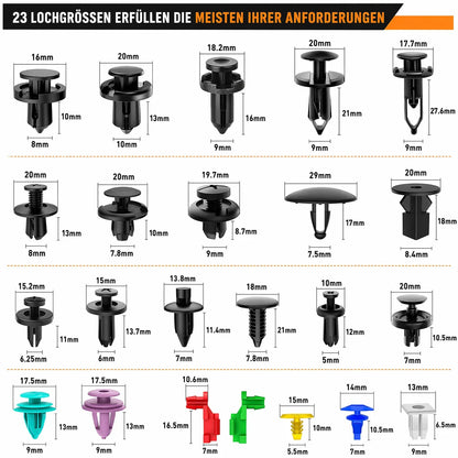 Car Fastening Clips Set 680 Pieces