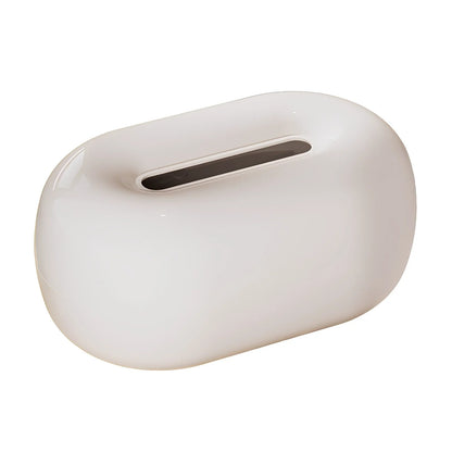 Ceramic Tissue Holder Pebble Shape 23x11 cm