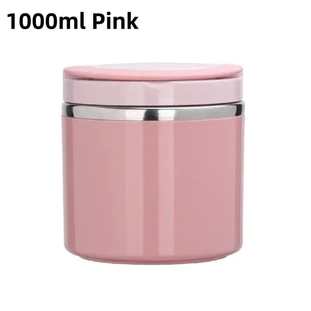 Stainless Steel Thermal Lunchbox with Handle – 630 ml & 1000 ml