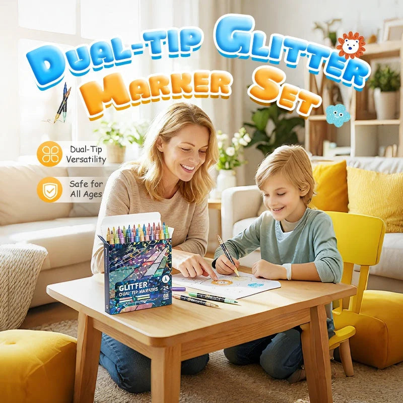 Glimora Double-Sided Glitter Pen Set