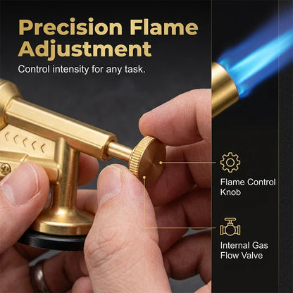 Portable Butane Soldering Torch Set Gold