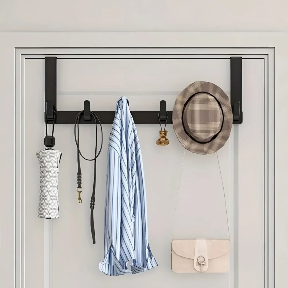 Wall-mounted coat rack 5 hooks stainless steel