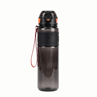 Leak-proof Sports Water Bottle with Screw Cap and Integrated Straw