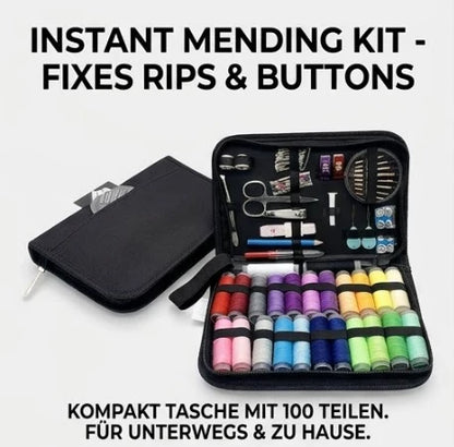 100-Piece Sewing Kit with Accessories and 24 Thread Colors