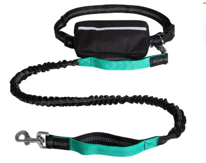 FlowLeash Dog Leash with Shock Absorber & Hip Belt