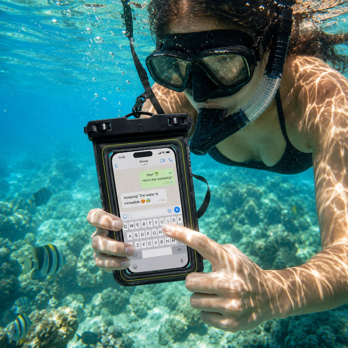 Water-resistant Smartphone Case with Shoulder Strap