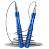 Ultra-fast self-locking jump rope (adjustable length, aluminum handles)