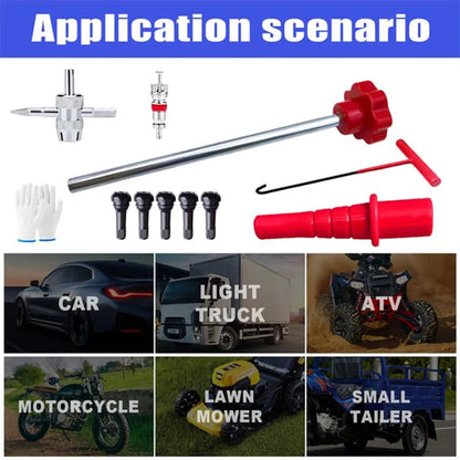Tire Valve Tool Set for Quick Replacement