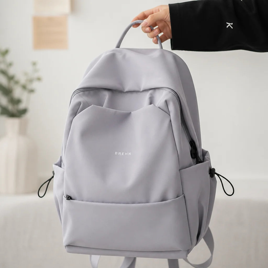 Ergonomic Water-Resistant Laptop Backpack (Padded Laptop Compartment)