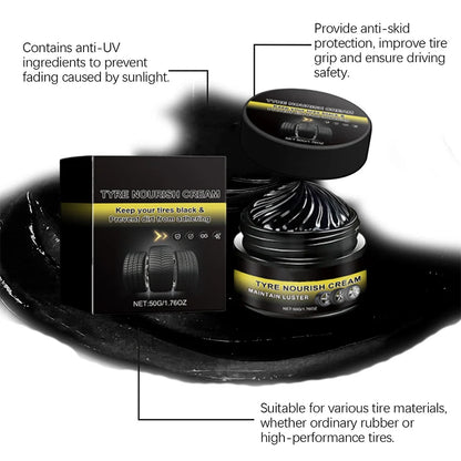 Tire Wax for Deep Black Shine & UV Protection