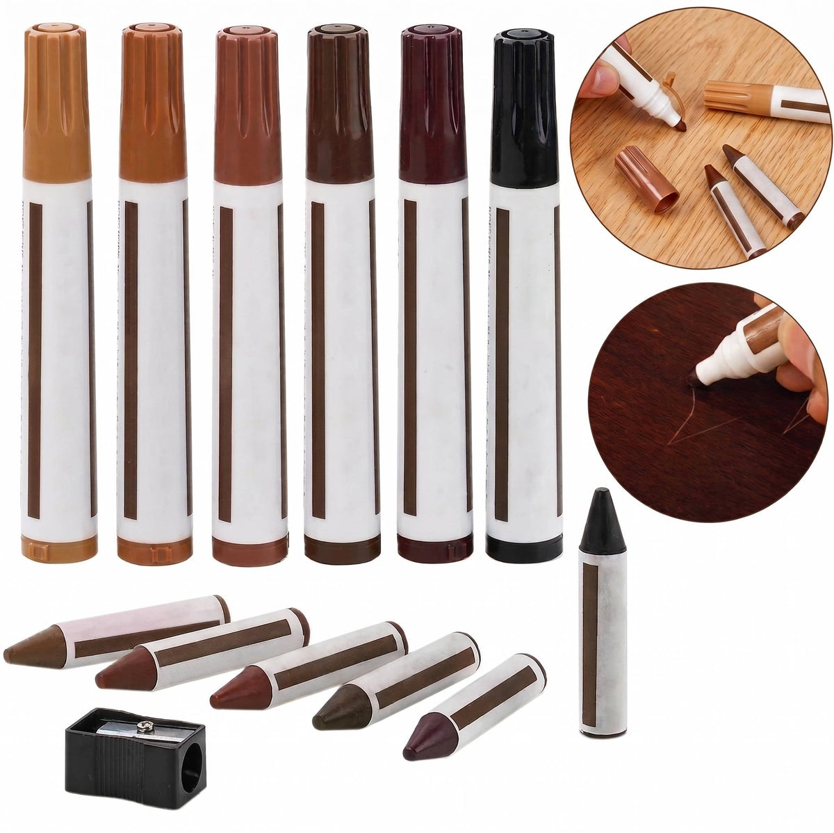 Wood Repair Kit 13-piece with Markers
