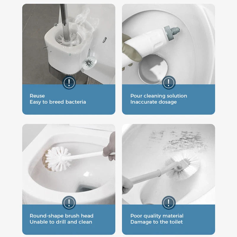 Disposable Toilet Brush for Bath & WC