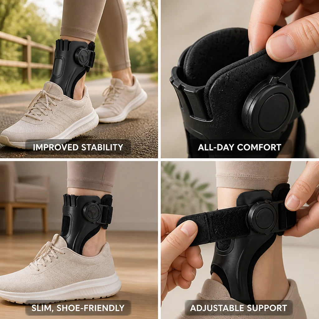 Adjustable Ankle Brace with Low Profile (Single)