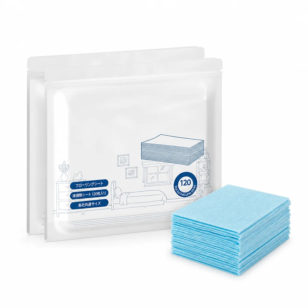 Water-Soluble Multi-Surface Floor Cleaning Wipes (120 Pieces)