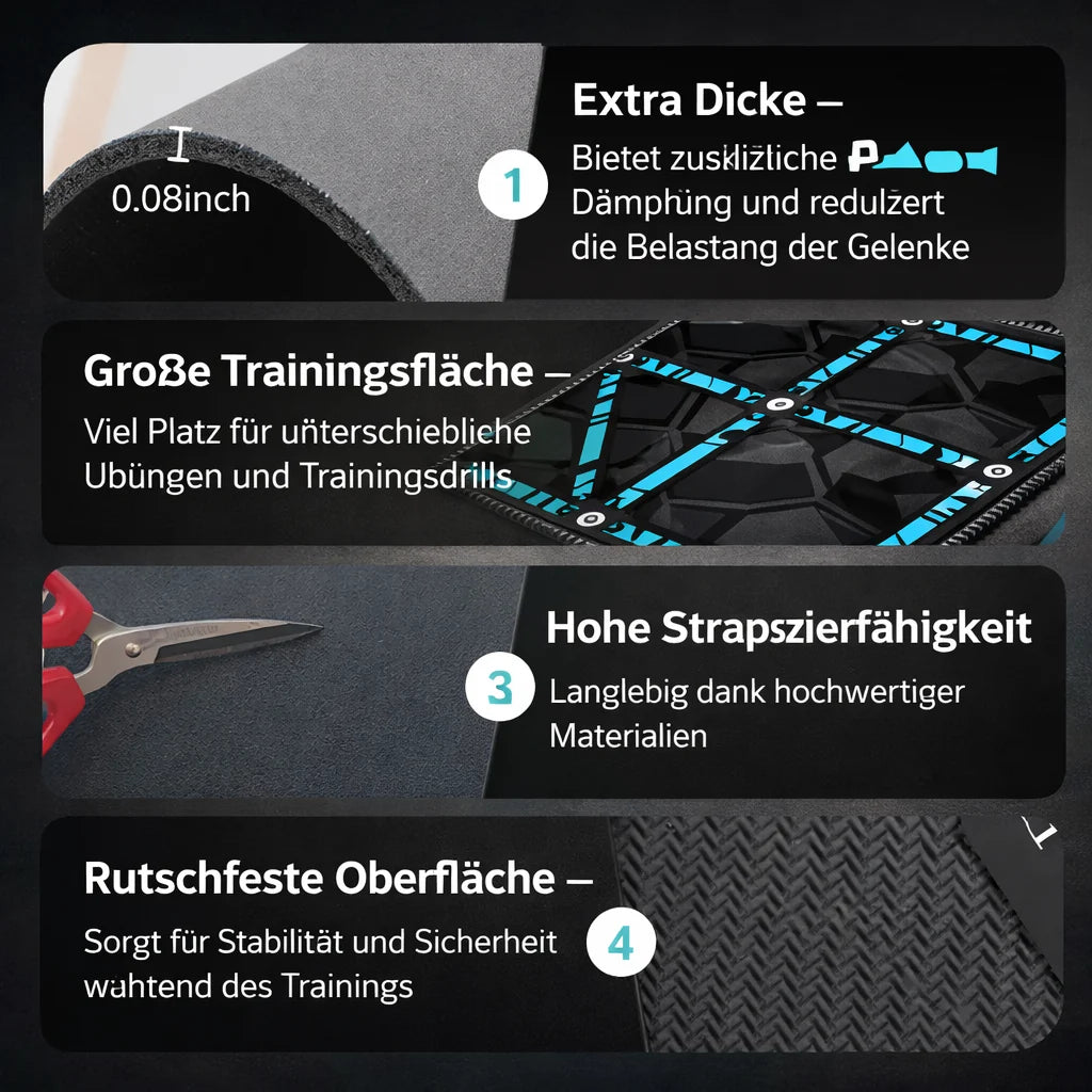 NeatNest™ — Soccer Training Mat for Technique & Coordination – For Indoor and Outdoor Training