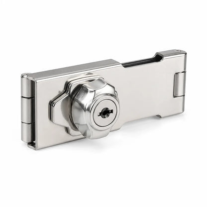 Drill-Free Door Lock with Key (Covered Screws)