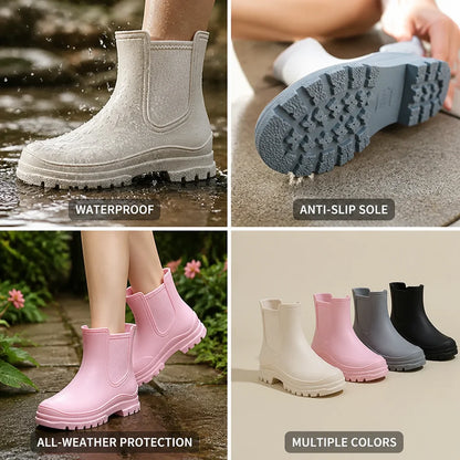 Waterproof Non-Slip Chelsea Rubber Boots