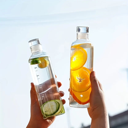 Water Bottle with Time Markings 500/700 ml