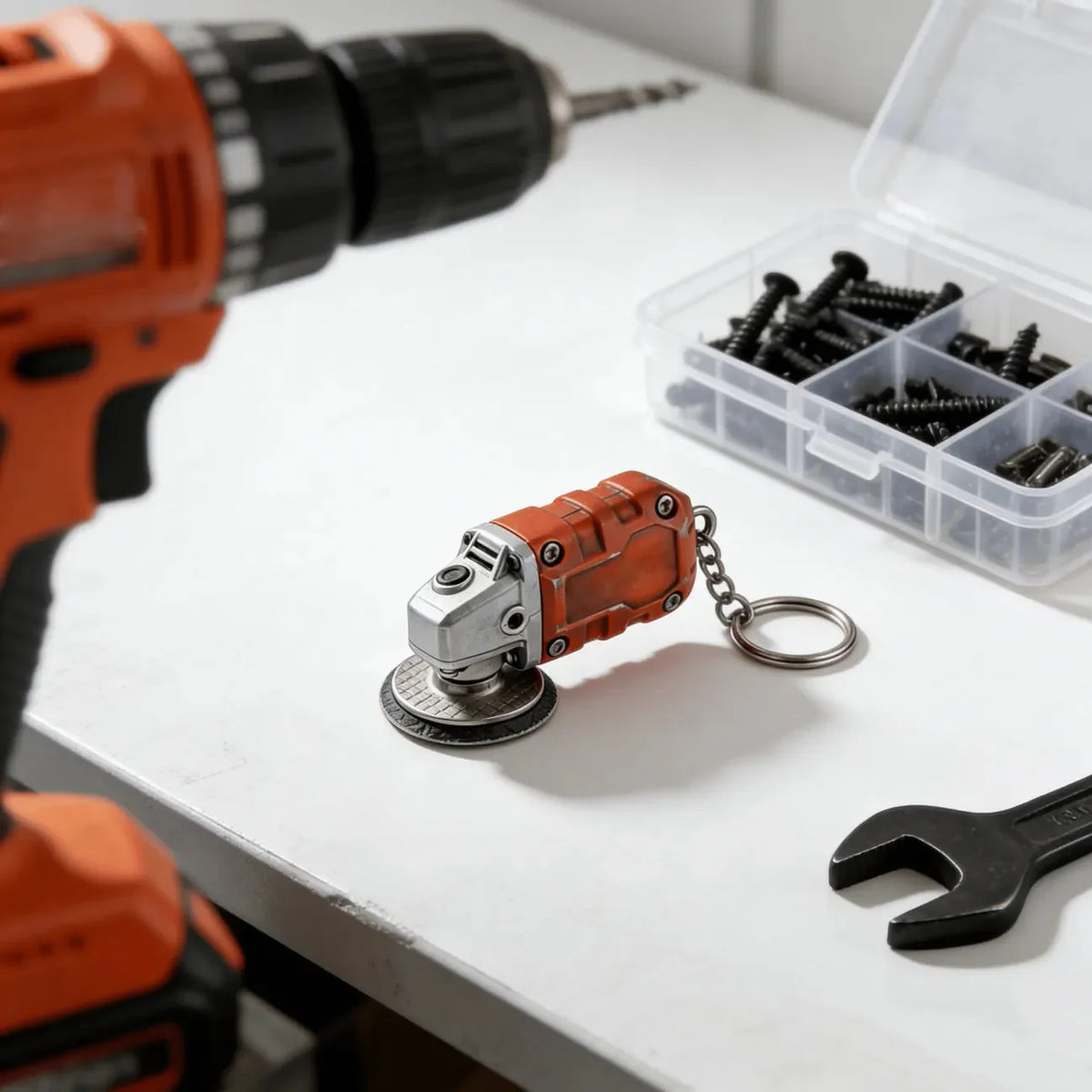 EdgeCraft™ Mini Grinder Keychain — Compact, Decorative, and Always Within Reach