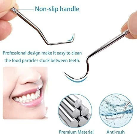 7-piece stainless steel toothpick set