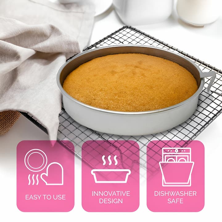 Cake pan with release mechanism