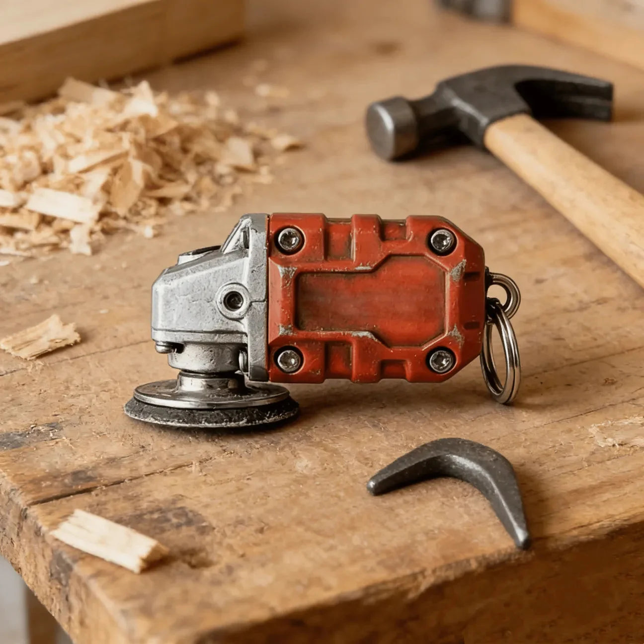 EdgeCraft™ Mini Grinder Keychain — Compact, Decorative, and Always Within Reach