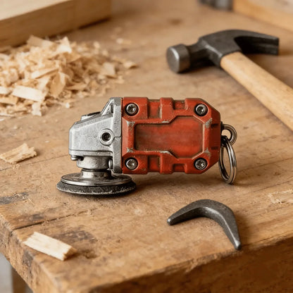 EdgeCraft™ Mini Grinder Keychain — Compact, Decorative, and Always Within Reach