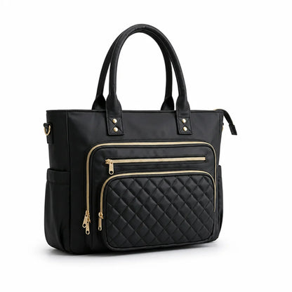 Bag with multiple compartments (expandable side pockets)