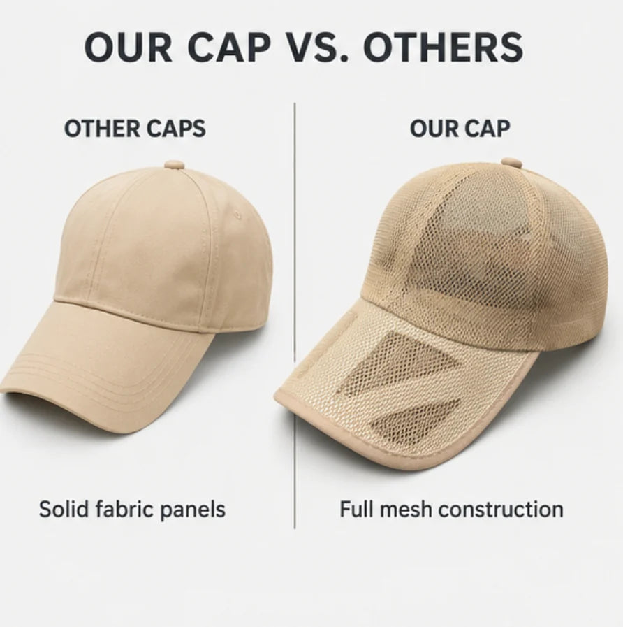 Mesh Baseball Cap with Breathability