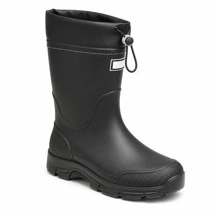 Waterproof Non-Slip Rubber Rain Boots for Women, Mid-Height