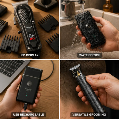 Wireless USB Rechargeable Trimmer Set (3-piece)