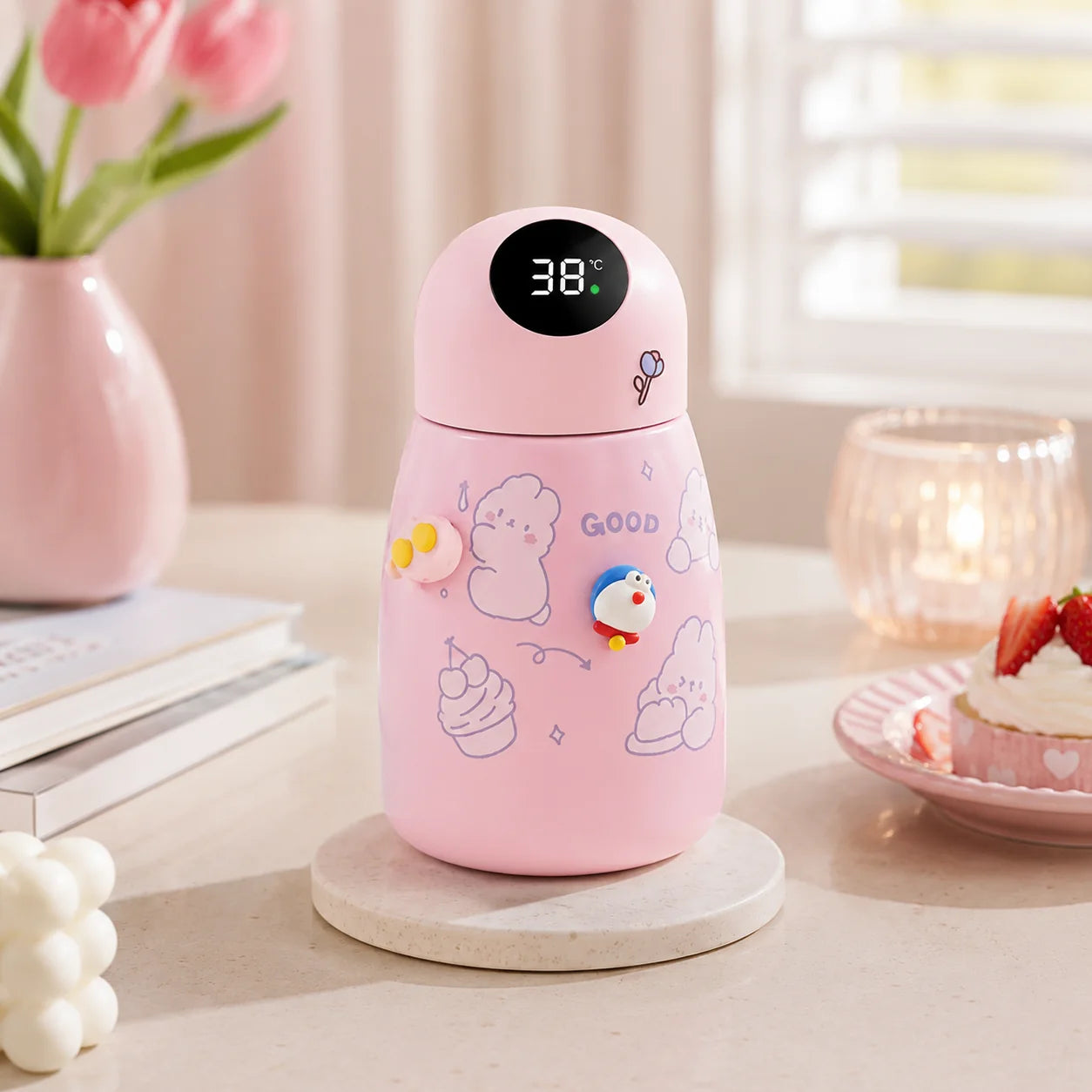 Smart Thermos Bottle with LED Display 500ml