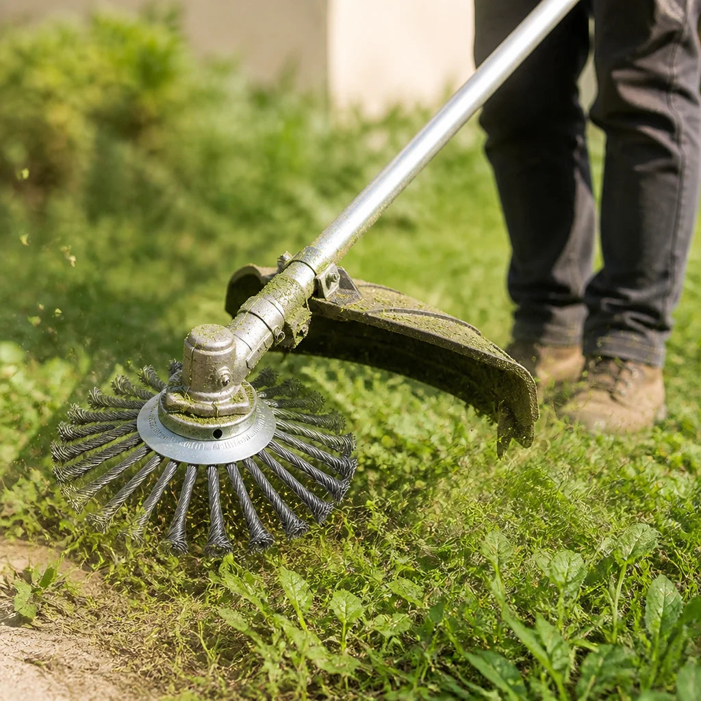 Carbon Steel Wire Brush Trimmer Head (Universal Fit)
