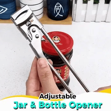 Adjustable Bottle and Glass Opener